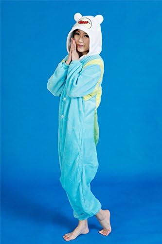 NewChic Finn Adult Unisex Cartoon Onesies Sleepwear Cosplay Couple Pajamas XL