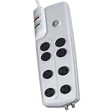 Product details for Globe 8-Outlet Home Theater Surge Protector #7721501