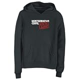 Sweatshirt Woman Black  Montserratian Girls Kick Ass  Montserrat Country