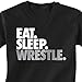 Premium Wrestling T-Shirt Short Sleeve | Eat Sleep Wrestle | Youth to Adult Sizes | Multiple Colors