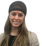 Grey Womens Woven Beanie Kufi Hat