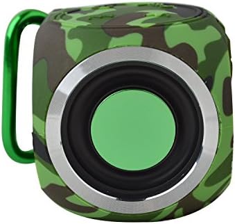 Mini Portable Waterproof Outdoor Wireless Bluetooth 4.1 Speakers KIYOU Surround Sound Mega Bass subwoofer Cube Speaker Dustproof Sport Travel Hiking Shower Player for iPhone/ipad/Android Phones (Camo)