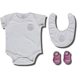 Officially licensed New York Mets embroidered 3-piece ensemble for infant girls