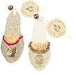 Wendy Addison Glass Beaded Slipper Ornaments Set of 2