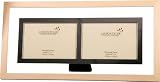Landon Tyler Natural Interiors 4"x6" Double Picture Frame Wood/Metal (84-1032)