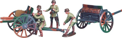 Childrens Toyshop  Toys : William Britain Premier - World War 1 German 7.7mm Gun and Limber