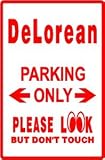 DELOREAN PARKING classic luxury sport sign
