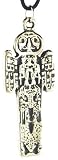 Totem Pole, Sacred Protector Talisman Wicca Wiccan Pagan Metaphysical Spiritual Religious Women's Men's Silver Tone Jewelry