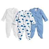 from Blue Zoo Baby Blue Zoo Baby- Pack of three dinosaurs sleepsuits