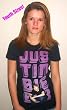 JUSTIN BIEBER YOUTH SHIRTS - JUSTIN BIEBER YOUTH SIZED GLOW T-SHIRTS