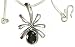 Silver Pendant with Chain Smoky Quartz Gemstone Jewelry 1.25 inches