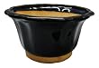 Cobalt blue ceramic planter / pot, flared opening
