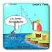 Londons Times Fish Fishing Deep Beneath Cartoons - Caviar Emptor Let The Fisherman Beware - Light Switch Covers - double toggle switch Image