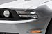 All Products : 3dCarbon 691602-GT 2010 Ford Mustang GT Urethane Headlight Splitters - Kona Blue Metallic Clearcoat L6