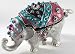Monet Enamel Elephant Keepsake Box GREY