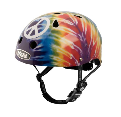 Nutcase Little Nutty Tie Dye Peace Bike Helmet, Blue, X-Small (46 cm-52 cm)