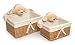 Baby : Badger Basket Company Nursery Basket Set with Smile Plush Animal in Natural