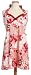 DII Red and Pink Floral Vintage Apron