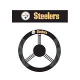 Pittsburgh Steelers Poly-Suede Steering Wheel Cover