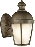 Hide-A-Plug Transitional Silver Outdoor Wall Lantern - 7.5 wide