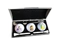 Golfball Dreierset in Geschenkbox mit Motiv Bayern, Bavarian Design Golf in Zauberschachtel
