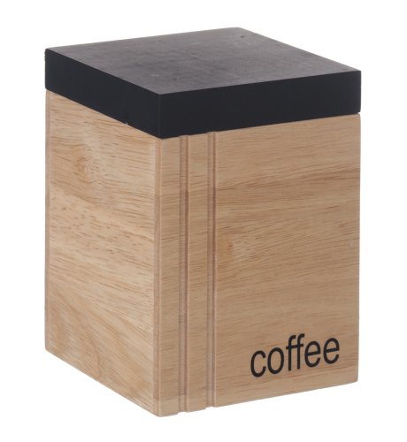 Wood Coffee Jar