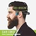 SainSonic BM-7 Bone Conduction Headphone, with Led Light Both Sides, FCC Certified, Open & Safer, No Hearing Impairment, Revolutionary, Waterproof, Bluetooth 4.0, Wireless – Midnight Black