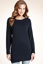 Pure Cotton Striped Chunky Knit Jumper