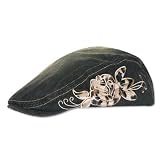 Washed denim Ivy Flat Cap Black One Size
