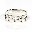 Sterling Silver Ring Cross- Sizes: 6-12
