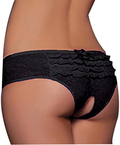 Women's Sexy Babydoll Lace Lingerie Crotchless Open Crotch Panty Thong G-string Underwear