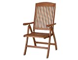Siena Garden 657004 Klappsessel Nassau,  L 72 x B 58 x H 100,5 cm, Eukalyptus-Holz