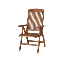 Siena Garden 657004 Klappsessel Nassau,  L 72 x B 58 x H 100,5 cm, Eukalyptus-Holz