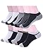 ADFOLF Men's 10 Pack Low Cut Colorful Athletic Running No Show Cotton Socks