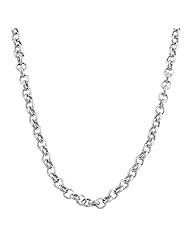 14 Karat White Gold Italian Rolo Chain (18 inch)