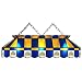 Imperial Denver Nuggets Licensed 40-Inch Rectangular Stained Glass Billiard Table Light