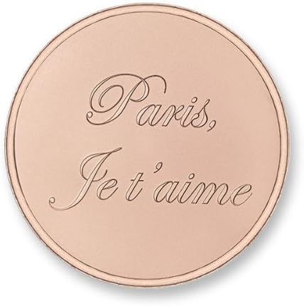 Authentic Mi Moneda Jewelry Coin Paris Je T'aime MUN-PAR-03-L Large "Gift Boxed"