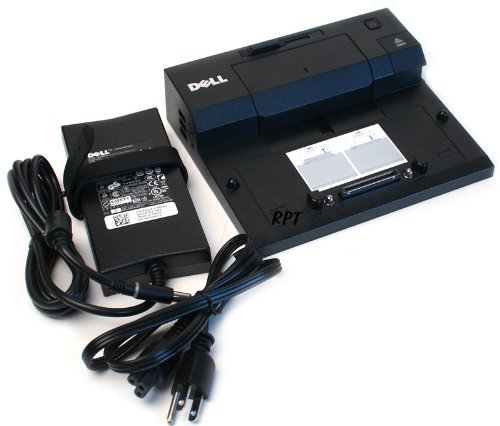 Genuine Dell E-Port Replicator PR03X with PA-4E Docking Station and Port Replicator For Dell E Series Laptop/Notebooks Latitude E4200 / E4300 /E5400 / E5500 / E6400 / E6400 ATG / E6500 Dell Precision M2400 / M4400