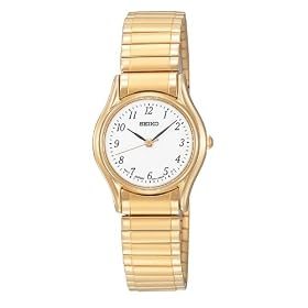 Seiko Ladies Seiko Flex Expansion Bracelet Gold-Tone Watch #SXGN34 by Seiko
