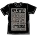 ルフィパイレーツウォンテッドＴシャツ ブラック：Ｍ