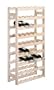 Zeller 13165 Flaschenregal f�r 54 Flaschen, Kiefer / 67,5 x 25 x 118