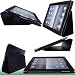 TG Cases� New Apple iPad 4, iPad 3 & iPad 2 Premium Folio Black Leather Case / Cover / Wallet and Flip Stand With Built-in Magnet For Sleep / Wake Feature + 2 Included Screen Protectors for New Apple iPad 4th Generation (With Retina Display), iPad 3 & iPad 2 - Black.