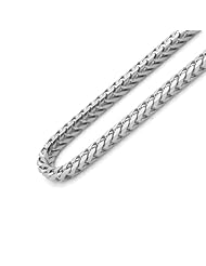 14K Gold 3mm Italian Franco Chain Necklaces ( Available Length 16", 18", 20", 22", 24")