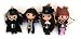 NEW MODELS! On Stranger Tides Set of 4 Voodoo String Doll Keychain, Jack Sparrow, Barbossa, Blackbea