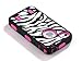 Armored Core™ Zebra Defender Case for IPhone 4/4S White/Black with Hot Pink Shell