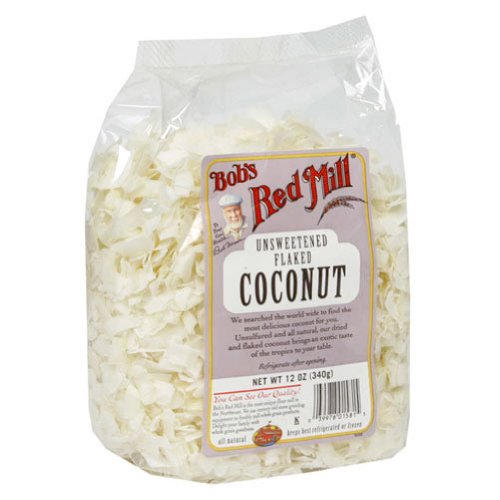 Bob's Red Mill Flaked Coconut, Unsweetened, 12-ounces (Pack of4)