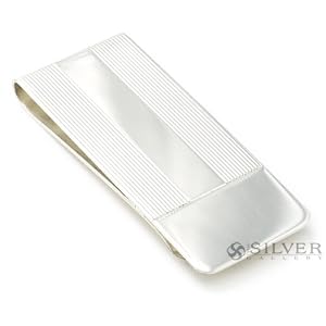 Sterling Silver Column Money Clip