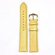 Watchband Genuine Lizard Yellow 22mm
