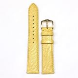 Watchband Genuine Lizard Yellow 20mm