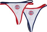 Detroit Pistons Women's Sporty Stripe Thong 2-Pack